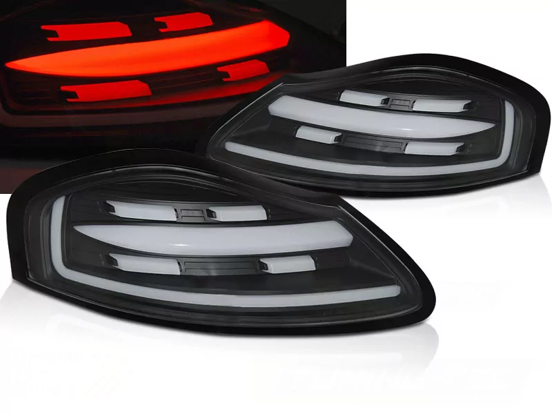 Led Bar Tail Lights Black Seq Fits Porsche Boxster 986 96-04