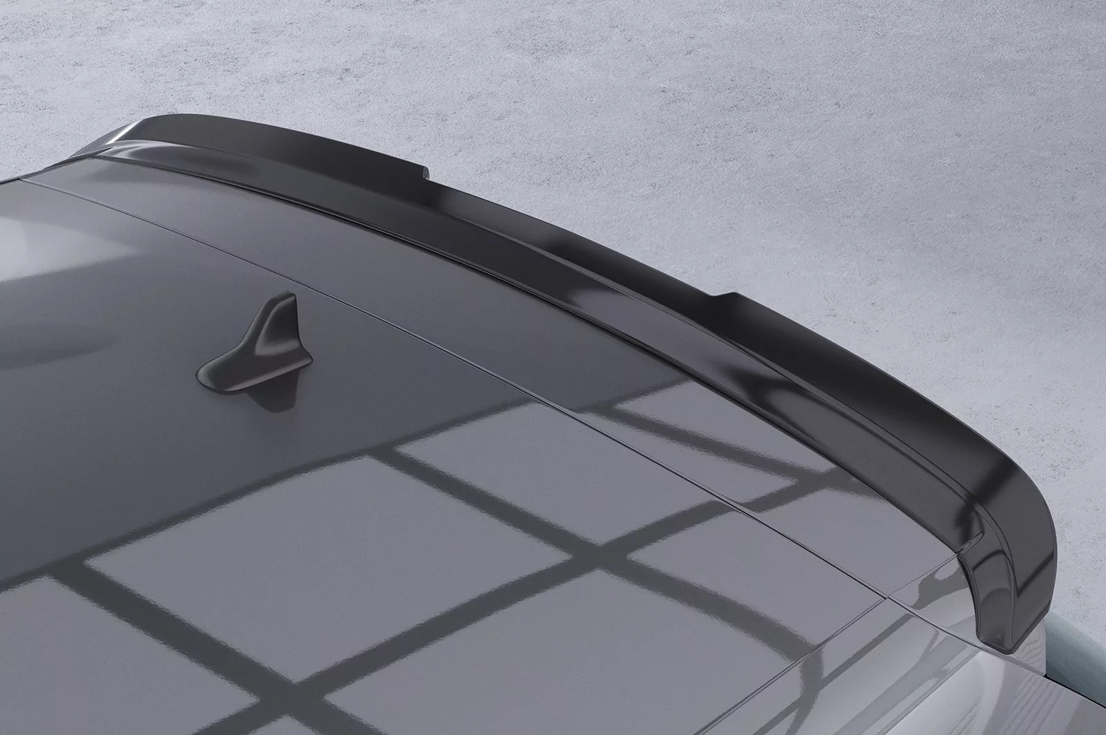 Heckflügel mit ABE für VW Tiguan II (Typ AD1) HF617 Strukturiert (schwarz matt)