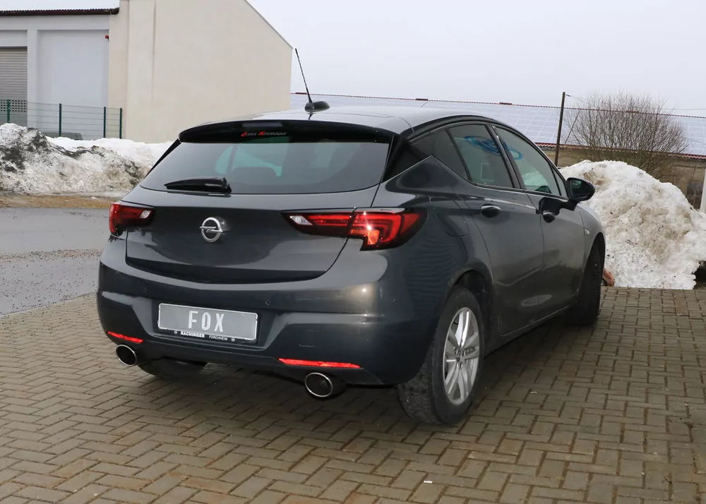 Opel Astra K Schrägheck  Endschalldämpfer quer Ausgang rechts/links - 129x106 Typ 32 rechts/links