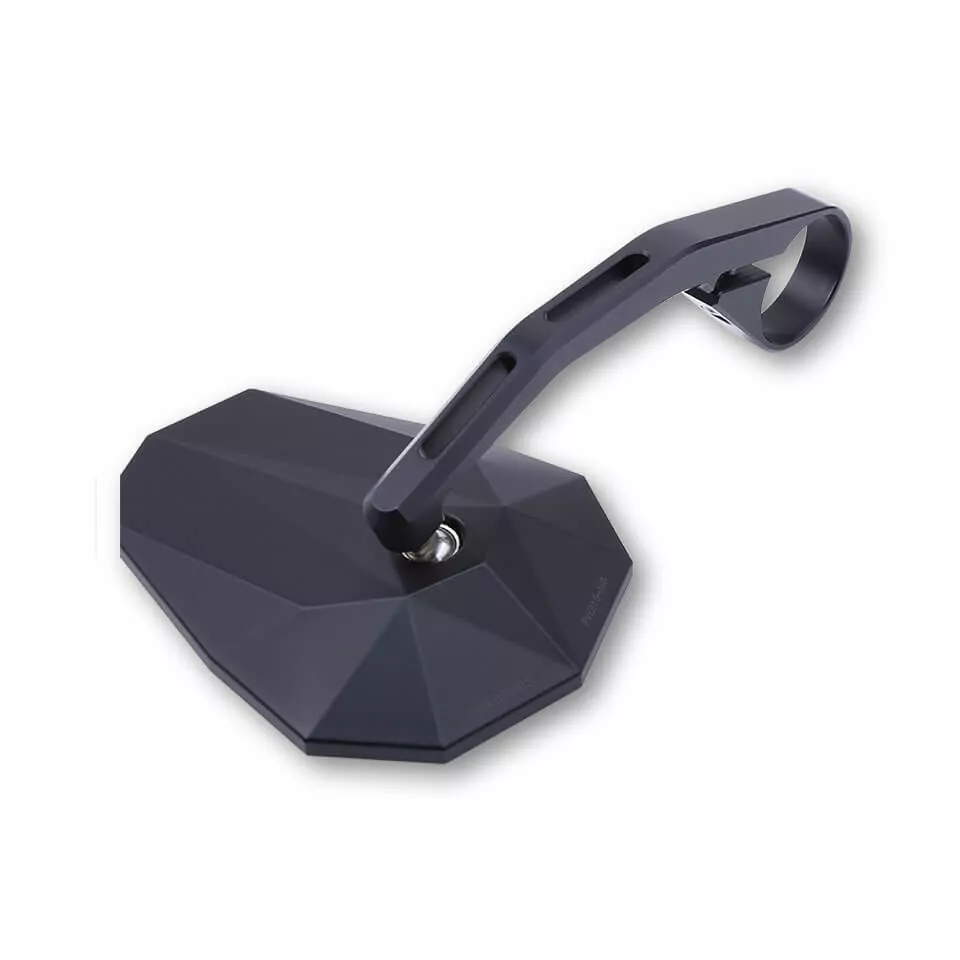 HIGHSIDER pro Stealth-X6, Lenkerendenspiegel, Lang, Matt-Schwarz (1 Stk.)