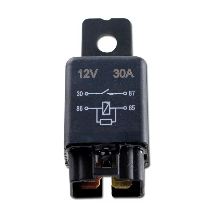 Schaltrelais 12V DC, universal, max. 30A, 4 Pin's, Stecker weiblich
