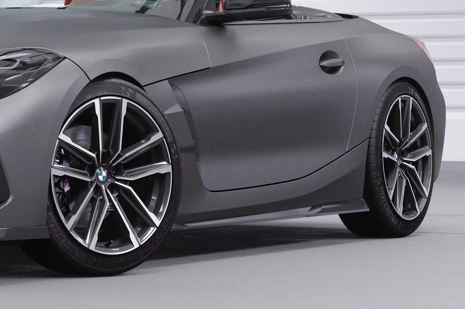 Seitenschweller für BMW Z4 (G29) M-Paket / M40i SS486 Schwarz Strukturiert