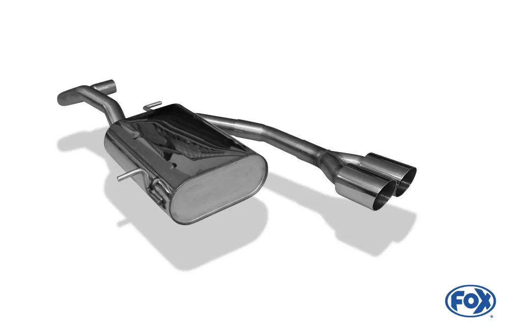 VW Lupo 6X  Endschalldämpfer Ausgang mittig - 2x80 Typ 14