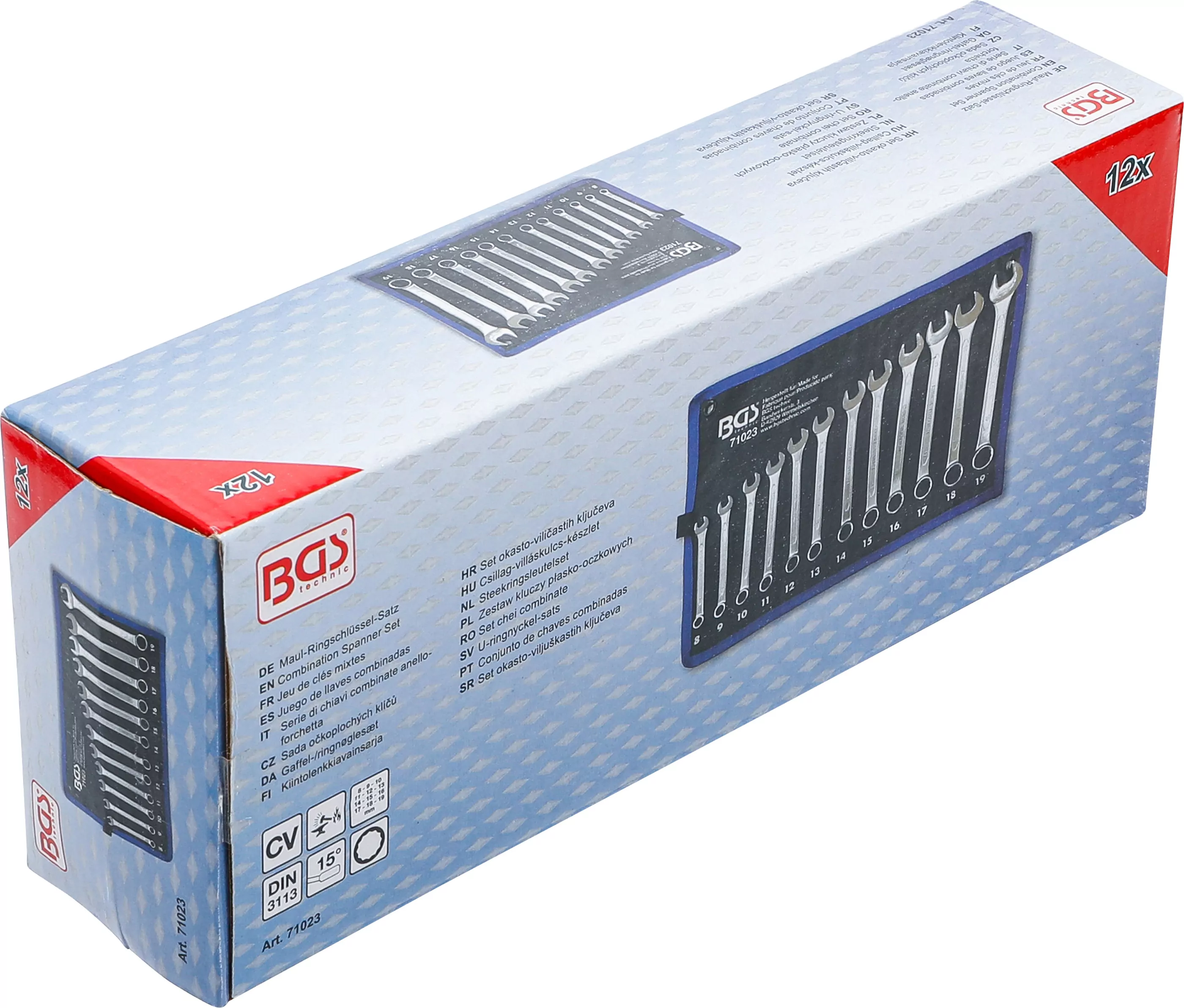 Maul-Ringschlüssel-Satz | SW 8 - 19 mm | 12-tlg.