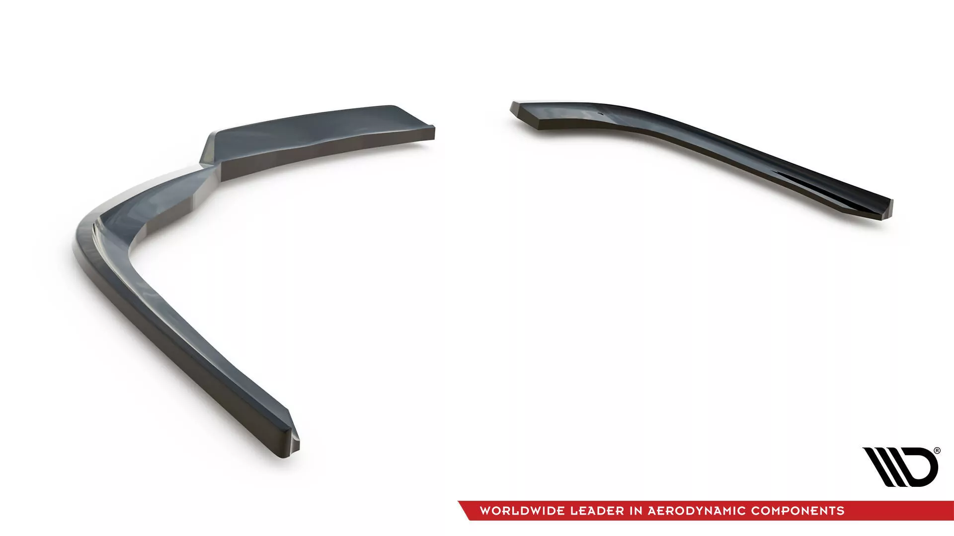 Hinten Splitter (mit Einem Vertikalem Balken) BMW 3er GT F34 Facelift Schwarz Hochglanz