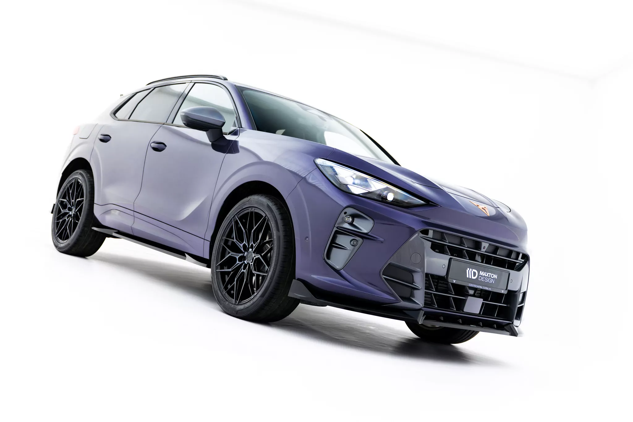 Front Ansatz V.1 Für Cupra Terramar Mk1 Schwarz Hochglanz