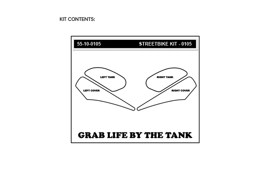 Stompgrip hybrid Volcano für Kawasaki Versys 1000 2015-18