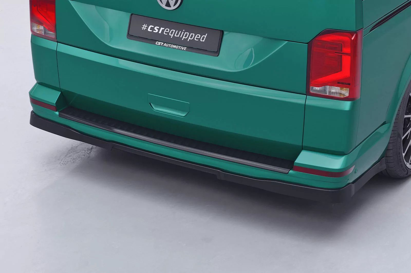 Heckansatz für VW T6 / T6.1 HA297 Schwarz Strukturiert