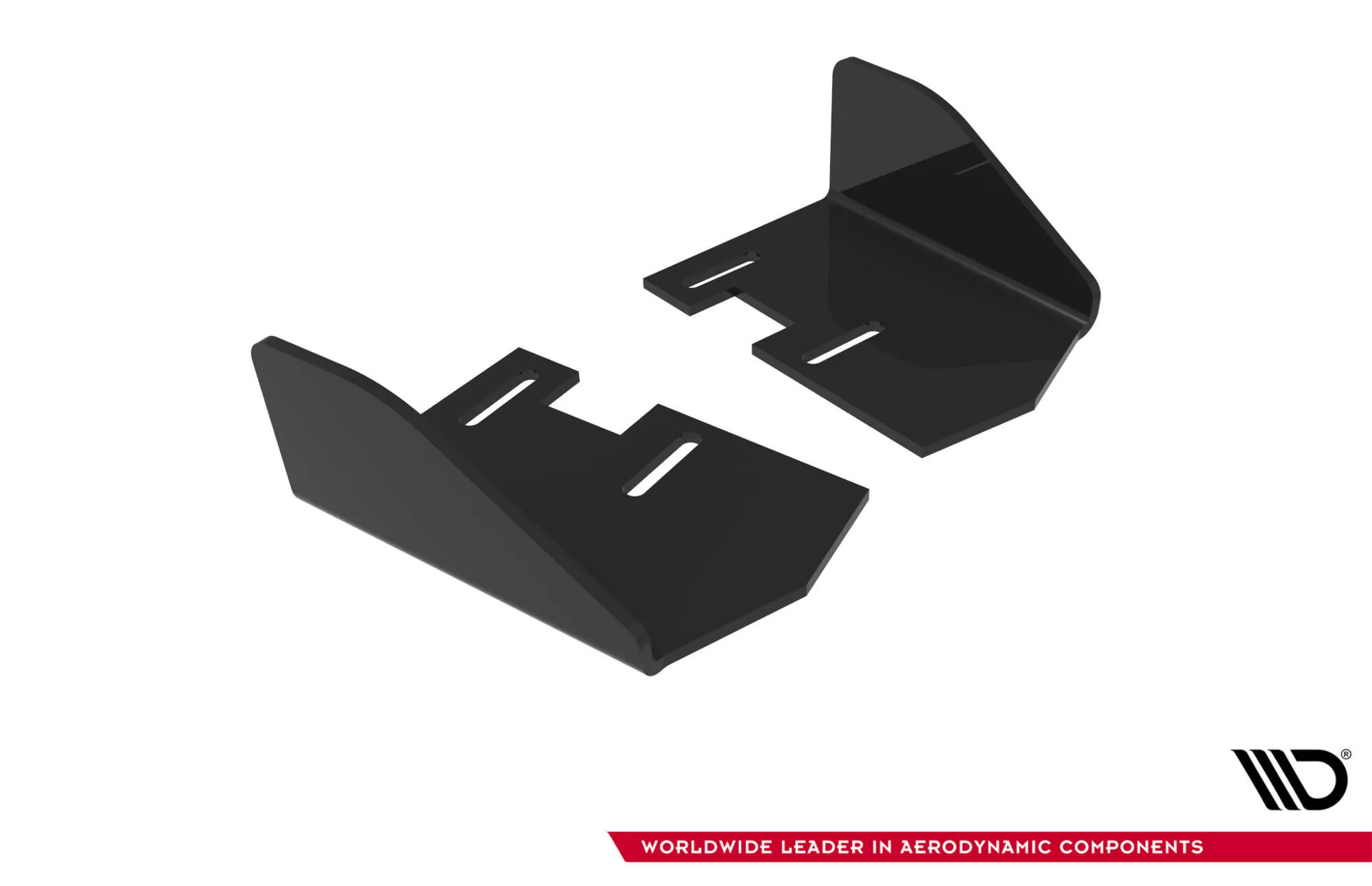 Hintere Seiten Flaps Für Ford Focus ST Mk3 Facelift Schwarz Hochglanz