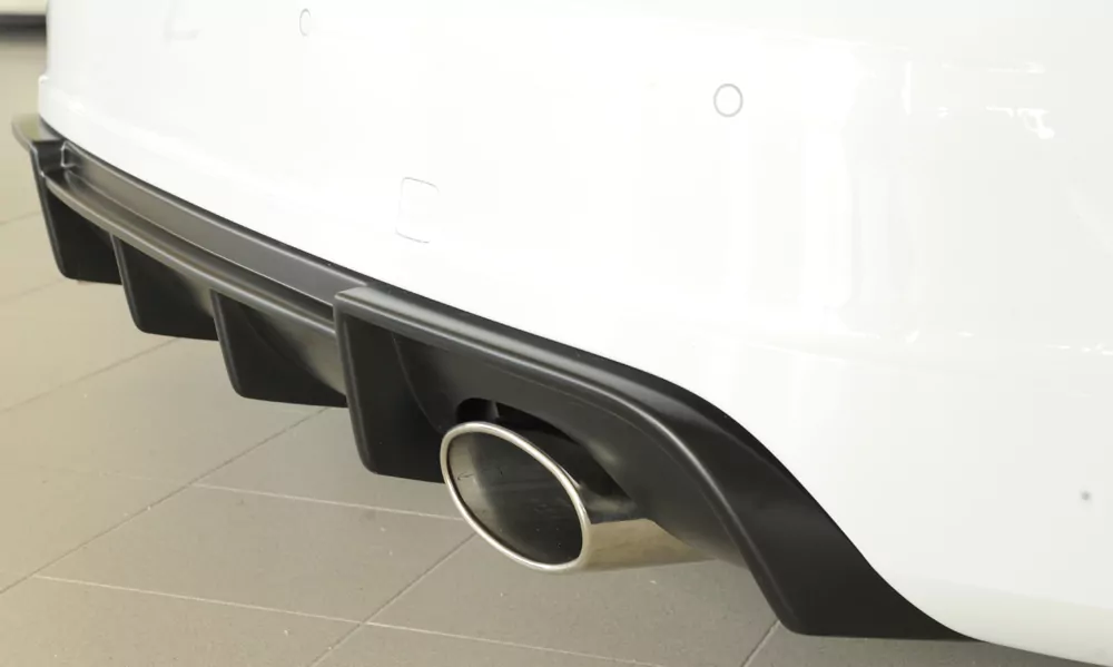 Rieger Heckeinsatz für Audi A3 (8V) - 5-tür. (Sportback 8VA) 07.12-08.16 (bis Facelift) carbon optik