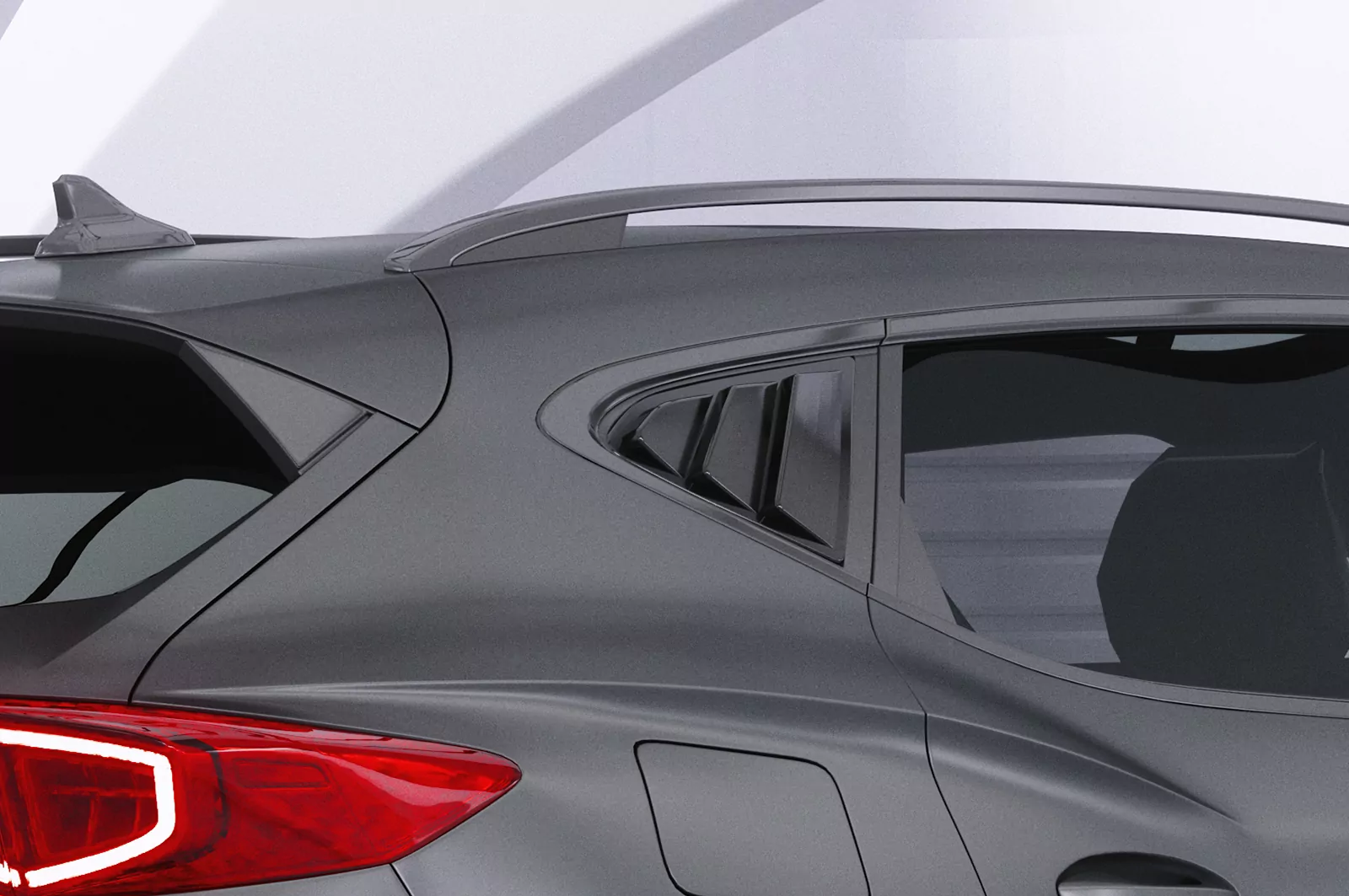 Seitenscheibenblenden für Cupra Formentor SSB016 Schwarz Strukturiert