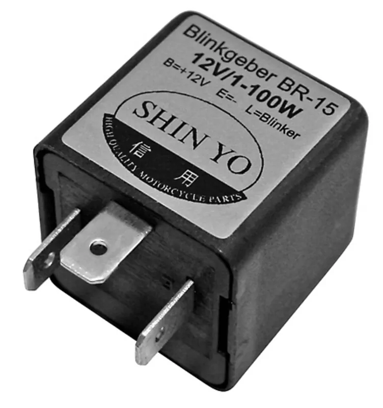 SHIN YO Flasher Relay SY-02, 3-Pole, 12 VDC, 1-100 Watt
