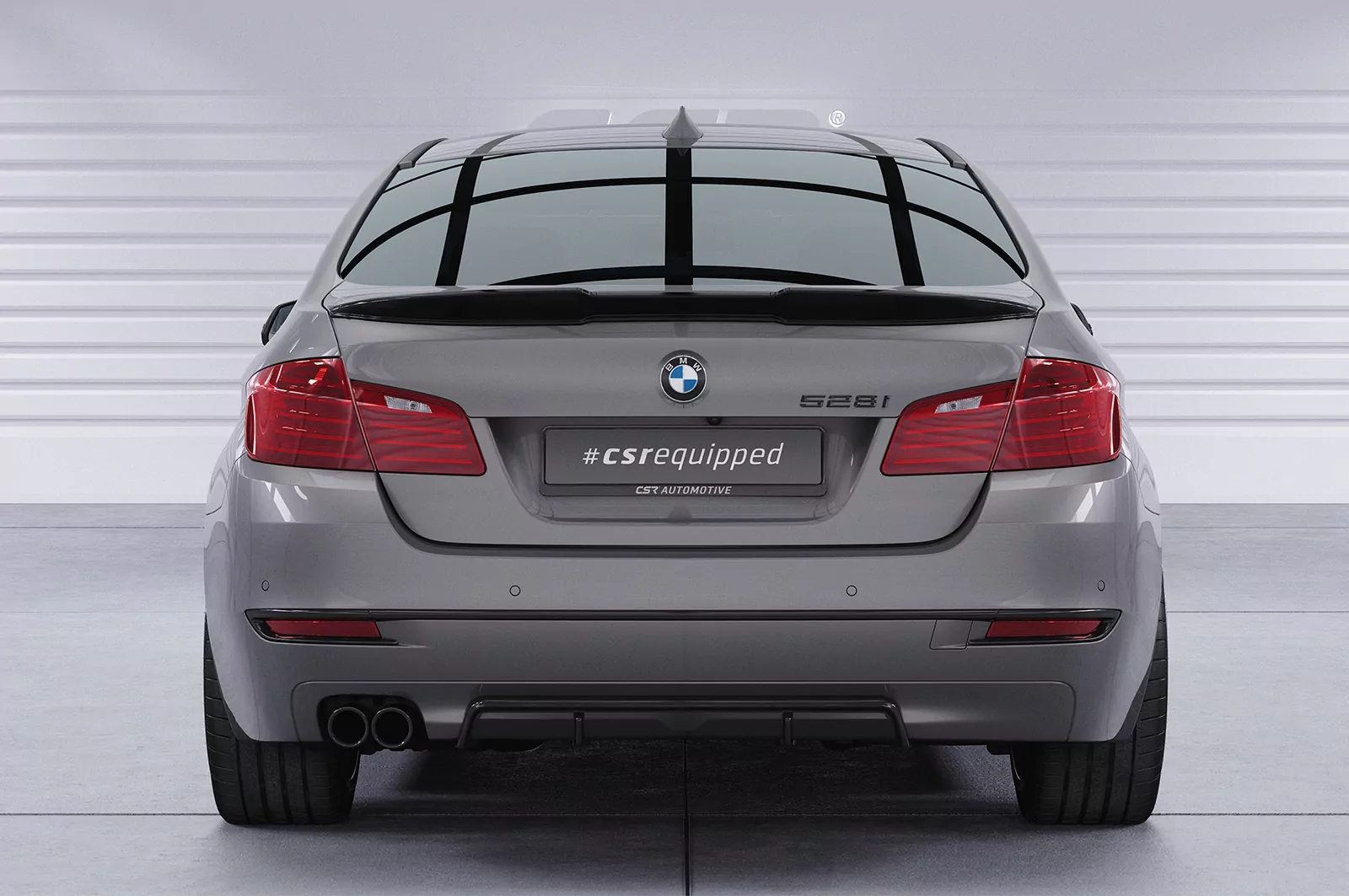 Heckansatz für BMW 5er F11 HA436 Schwarz Strukturiert