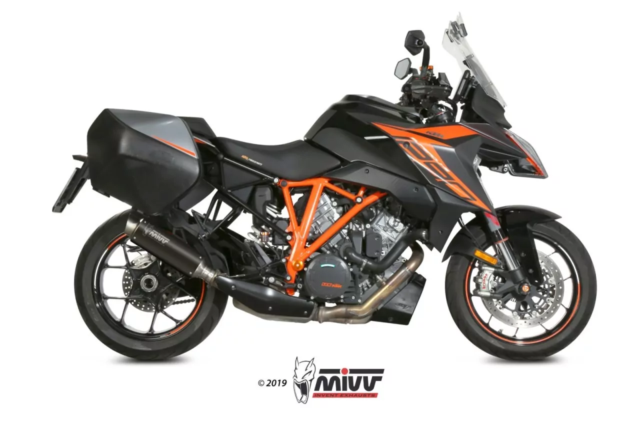 MIVV GPpro Edelstahl Schwarz KTM 1290 SUPERDUKE GT 2016 >
