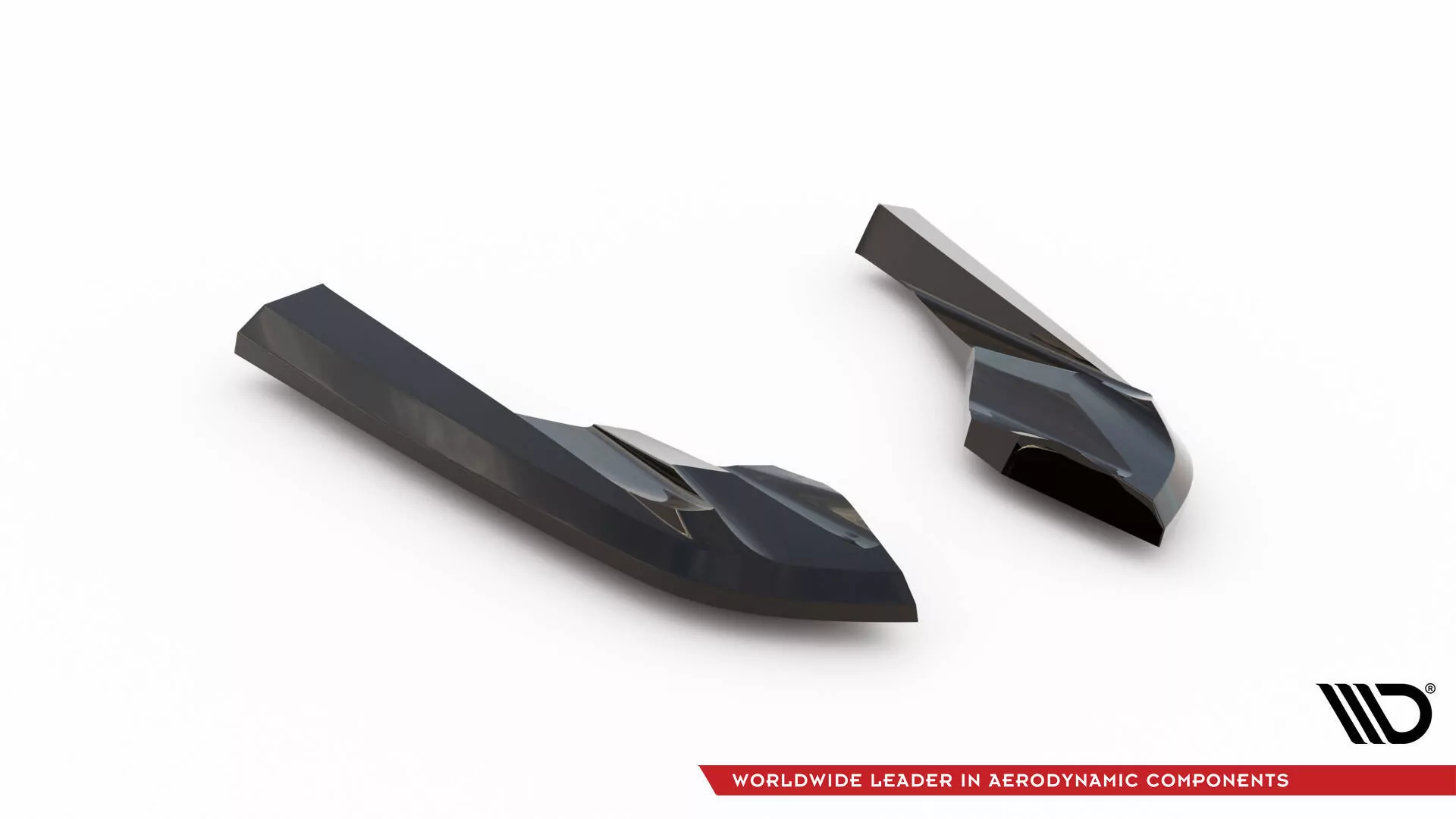Heck Ansatz Flaps Diffusor Für Porsche Taycan Cross Turismo 4S Schwarz Hochglanz