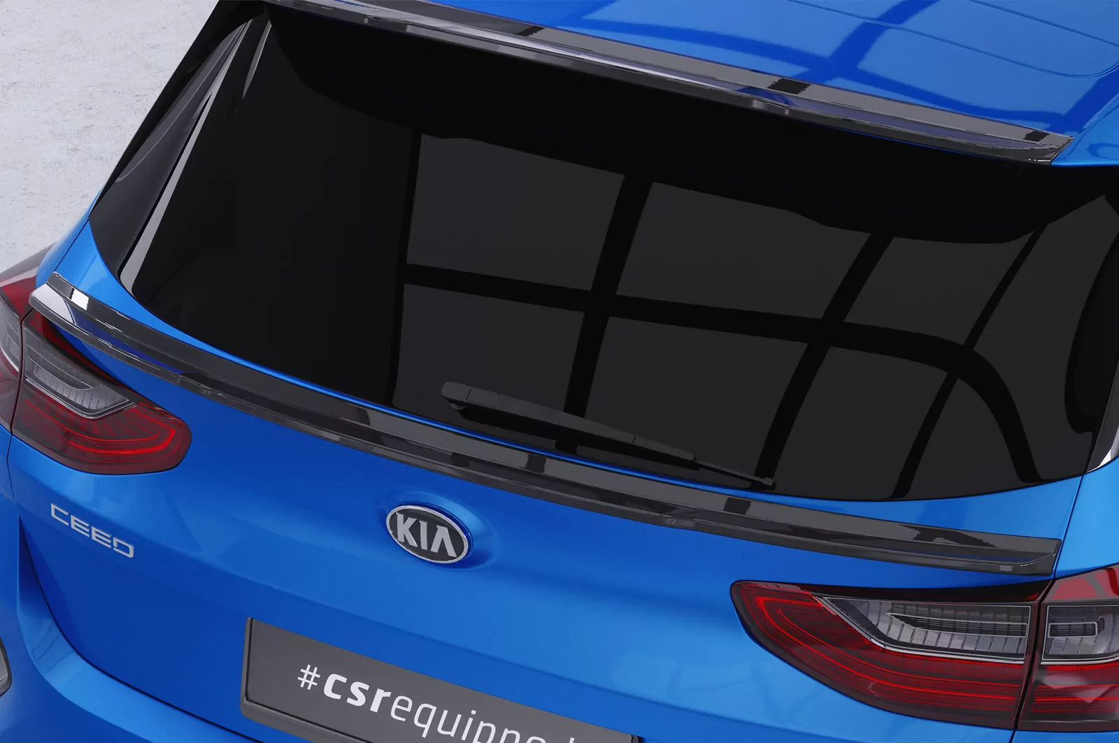 Heckflügel mit ABE für Kia Ceed (CD) HF123 Schwarz Strukturiert