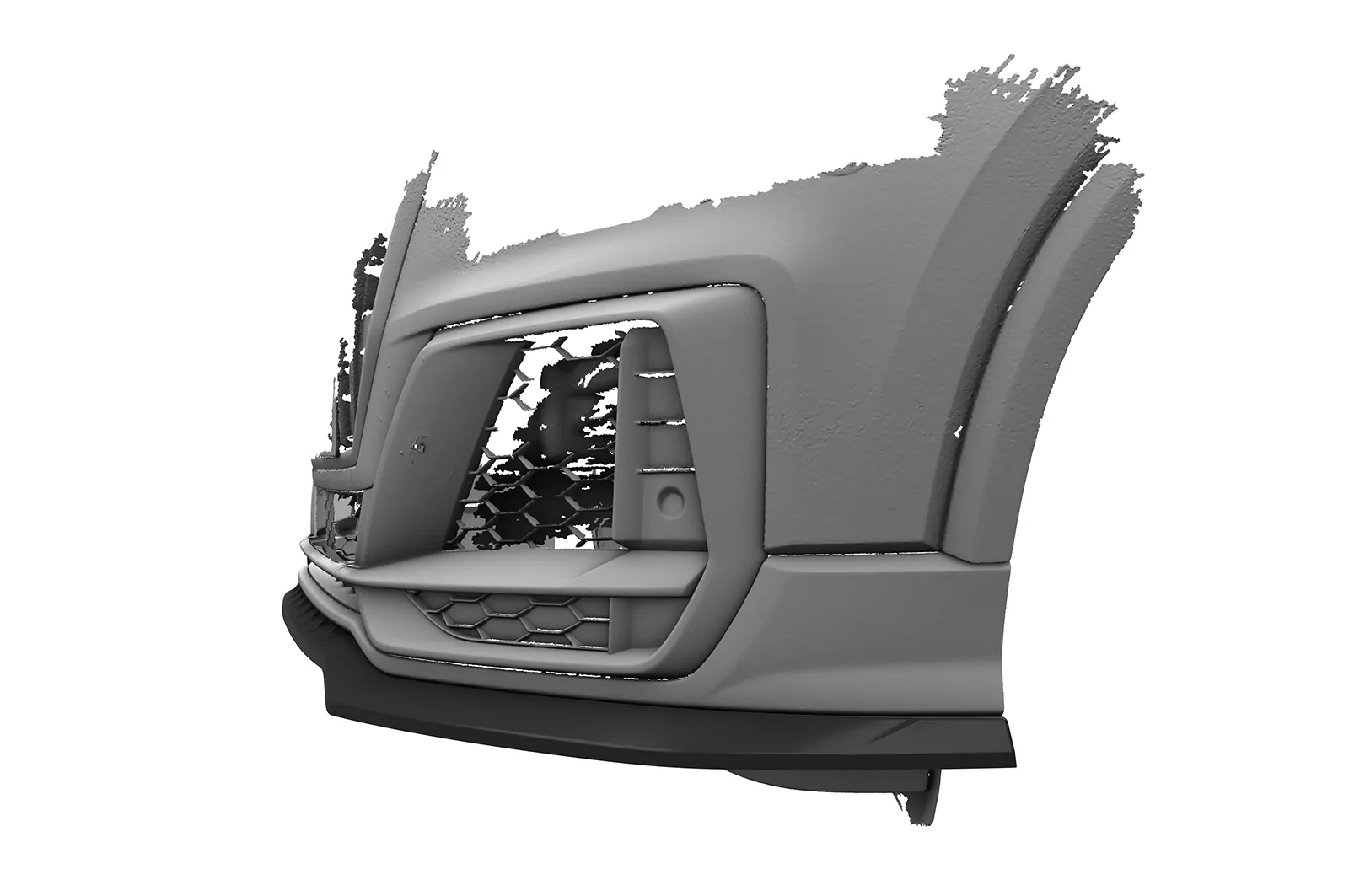 Cup-Spoilerlippe mit ABE für Audi SQ2 (GA) CSL839 Schwarz Strukturiert