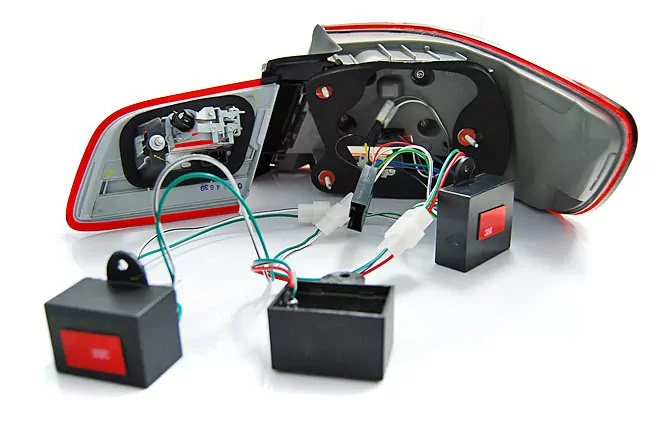 Led Bar Tail Lights Red Smoke Fits Bmw E92 09.06-03.10