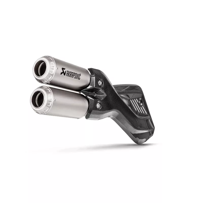 Akrapovic Slip-On Line (Titanium) Auspuff für Ducati Multistrada 1200 Enduro 2017-2018 Mulitstrada 1260 Enduro 2019-2020 Multistrada 950/950S 2017-2020