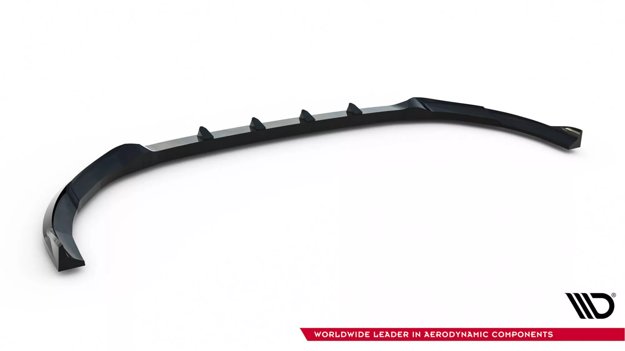 Front Ansatz Für  V.1 Ford Transit Custom / Tourneo Custom Mk2 Schwarz Hochglanz