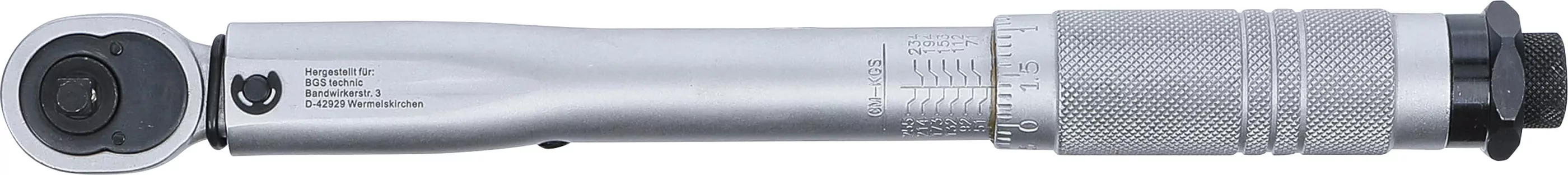 Drehmomentschlüssel | Abtrieb Außenvierkant 6,3 mm (1/4") | 5 - 25 Nm