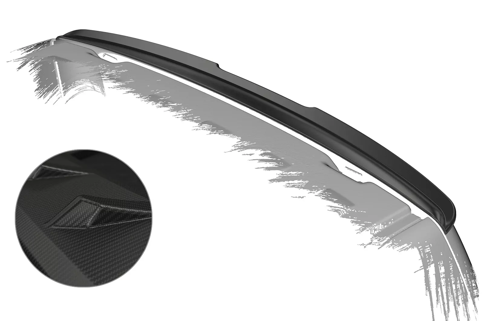 Heckflügel mit ABE für VW T5 HF808-M Carbon Look (matt)