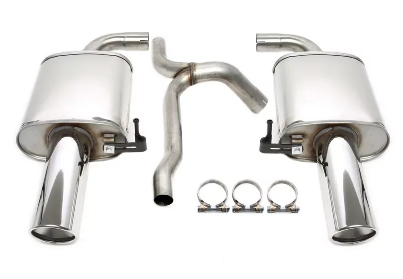 TA Technix Duplex Edelstahlanlage 1x100mm Links+Rechts passend für Volvo V70 III/XC70 II AWD T6 Typ B