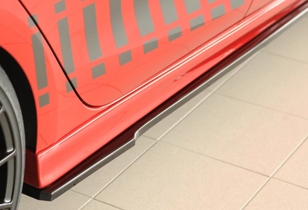 Rieger Seitenschweller rechts ansatz glanz schwarz für Seat Leon (KL) 5-tür. (ST/Sportstourer) 09.20-06.24 (bis Facelift)