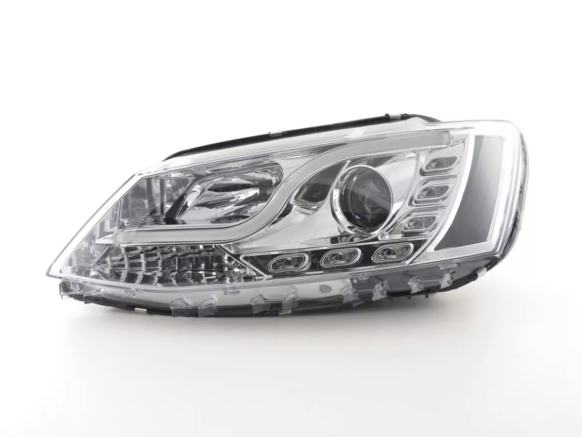 Scheinwerfer Set Daylight LED Tagfahrlicht VW Jetta 6 Bj. 11- chrom