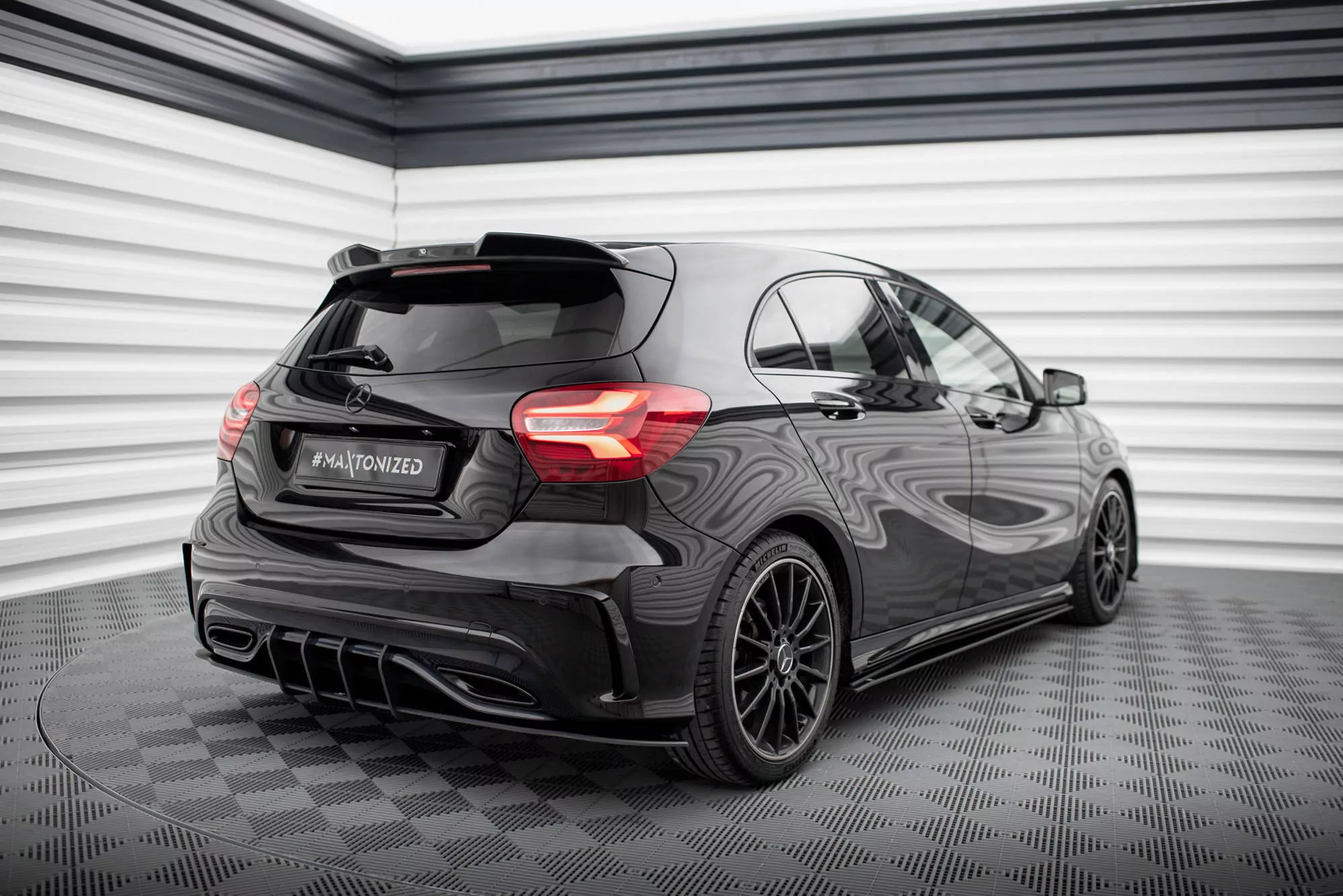 Street Pro Heckschürze Für Mercedes-Benz A AMG-Line W176 Facelift