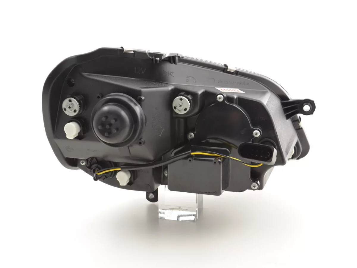 Scheinwerfer Set Daylight LED TFL-Optik VW Polo Typ 9N3 Bj. 05-09 schwarz für Rechtslenker