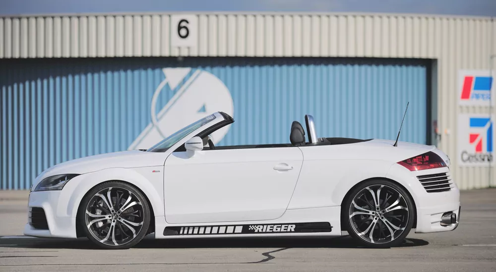 Rieger Spoilerstoßstange für Audi TT (8J) - Roadster 09.06- carbon optik
