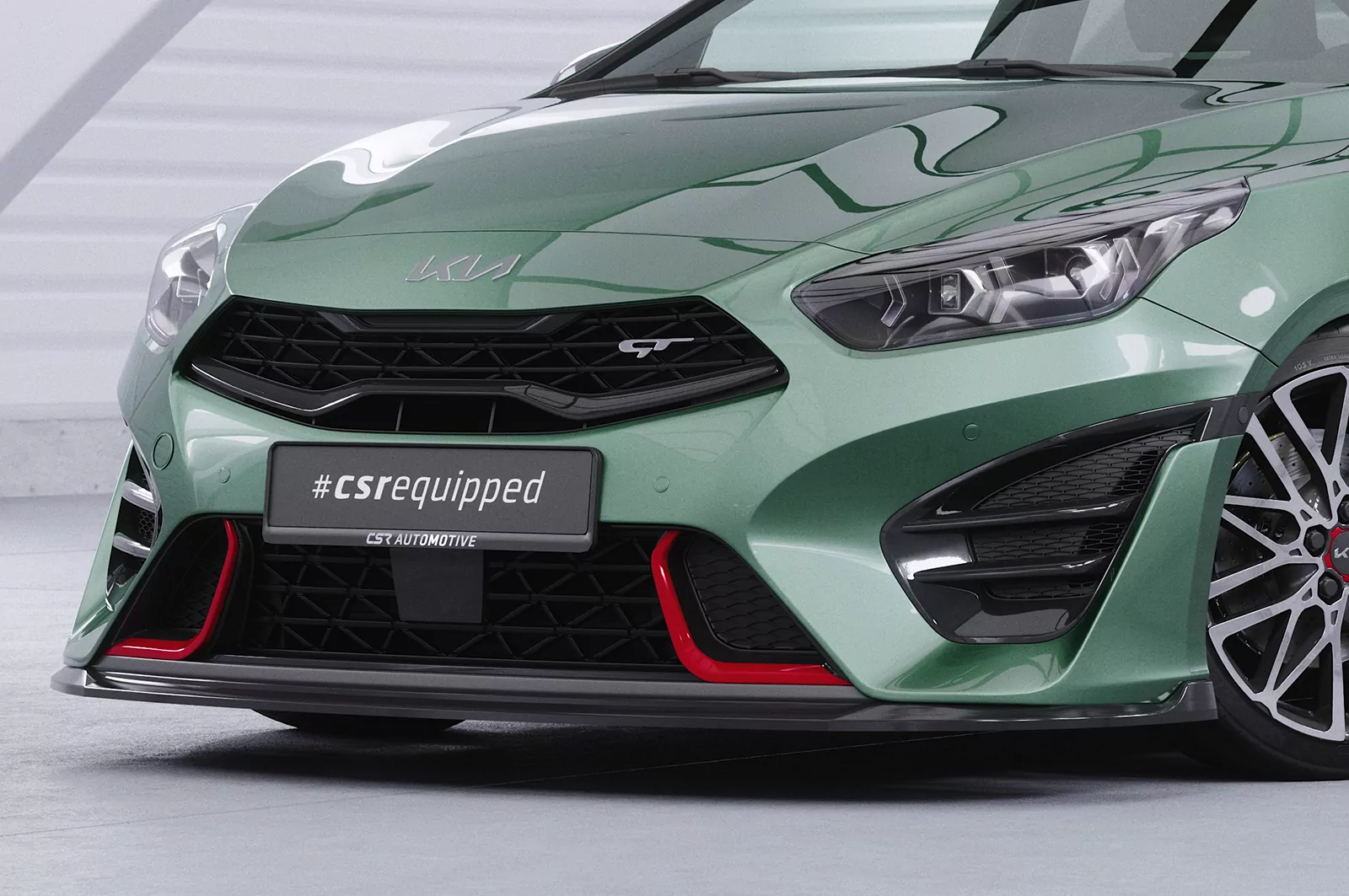Cup-Spoilerlippe mit ABE für Kia ProCeed (CD) GT CSL720 Schwarz Strukturiert