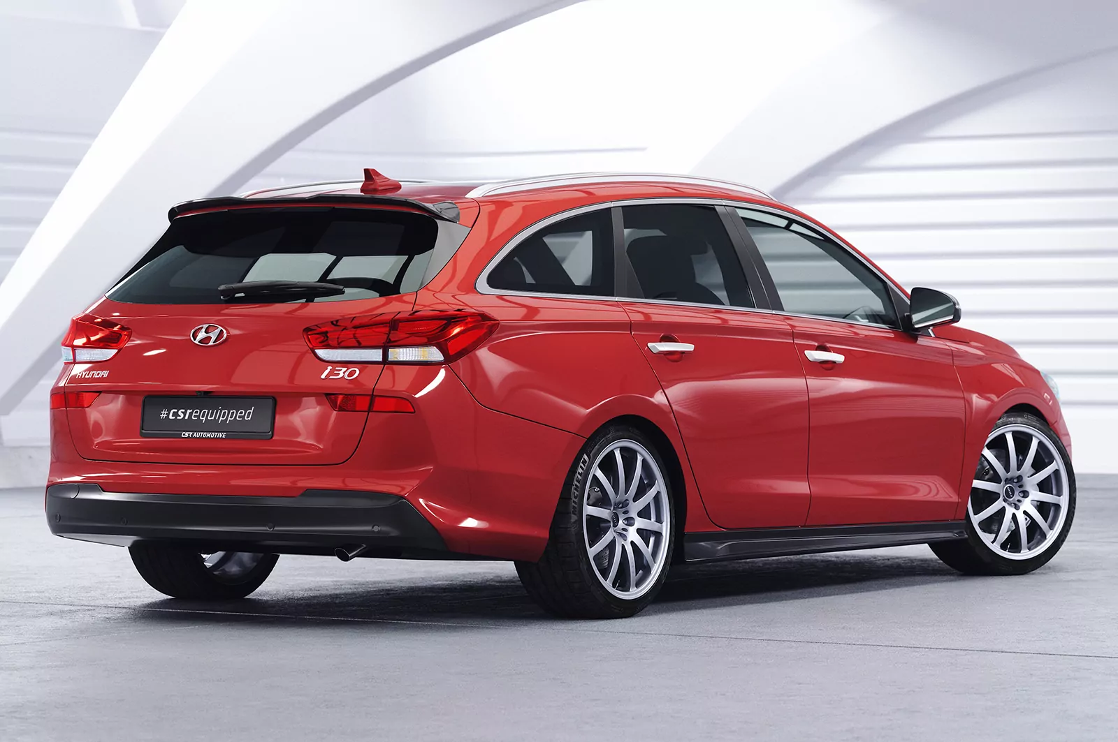 Seitenschweller für Hyundai I30 (PD) CW SS502 Schwarz Strukturiert