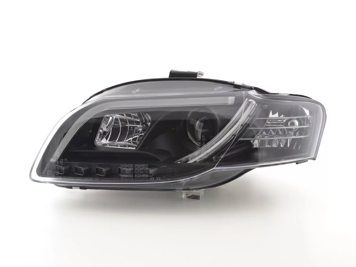 Scheinwerfer Set Daylight LED Tagfahrlicht Audi A4 B7 8E Bj. 04-08 schwarz