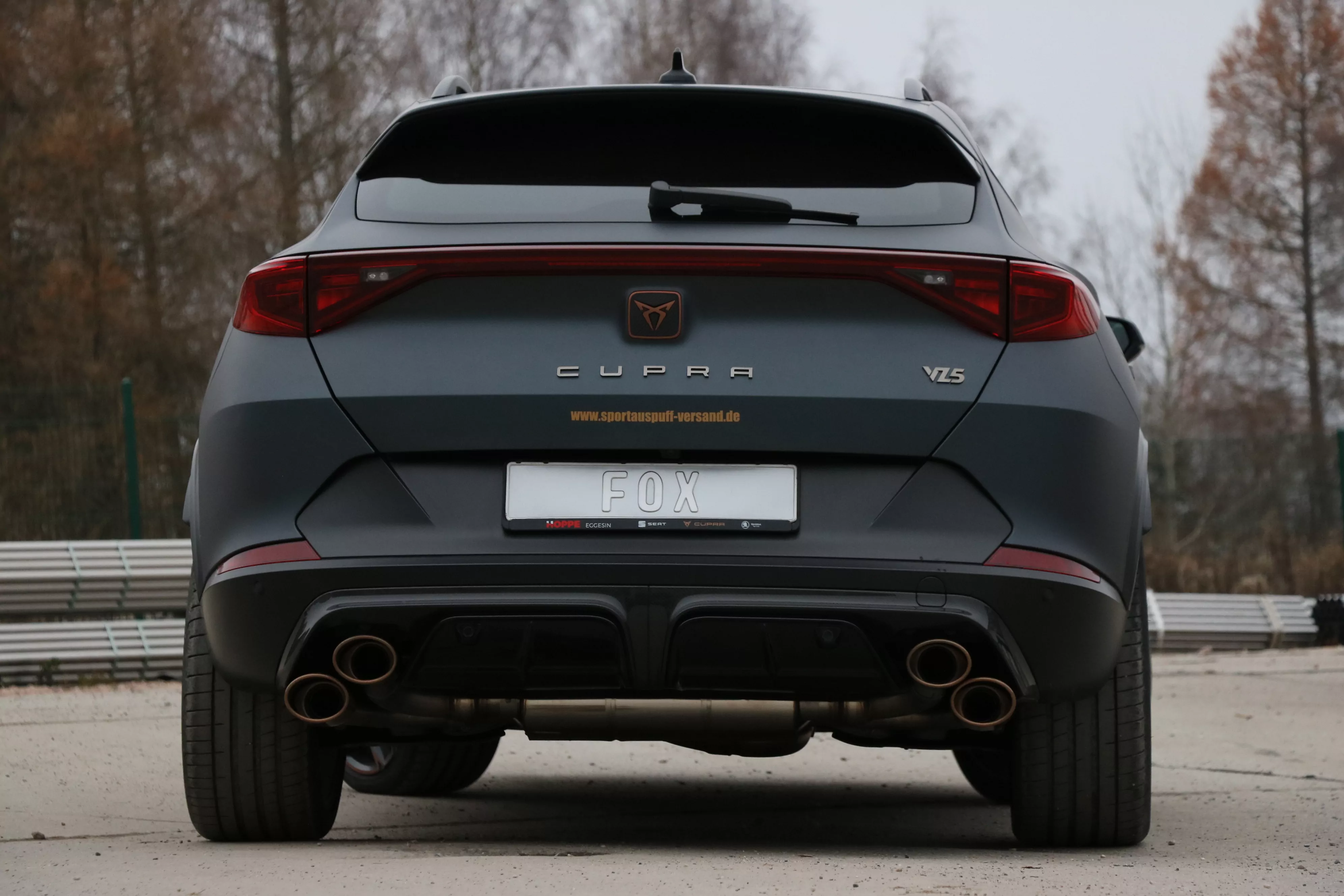 CUPRA Formentor 4x4 - VZ5  Endschalldämpfer mit 2 Abgasklappen - 2x115x85 Typ 32 rechts/links Kupfer-Optik