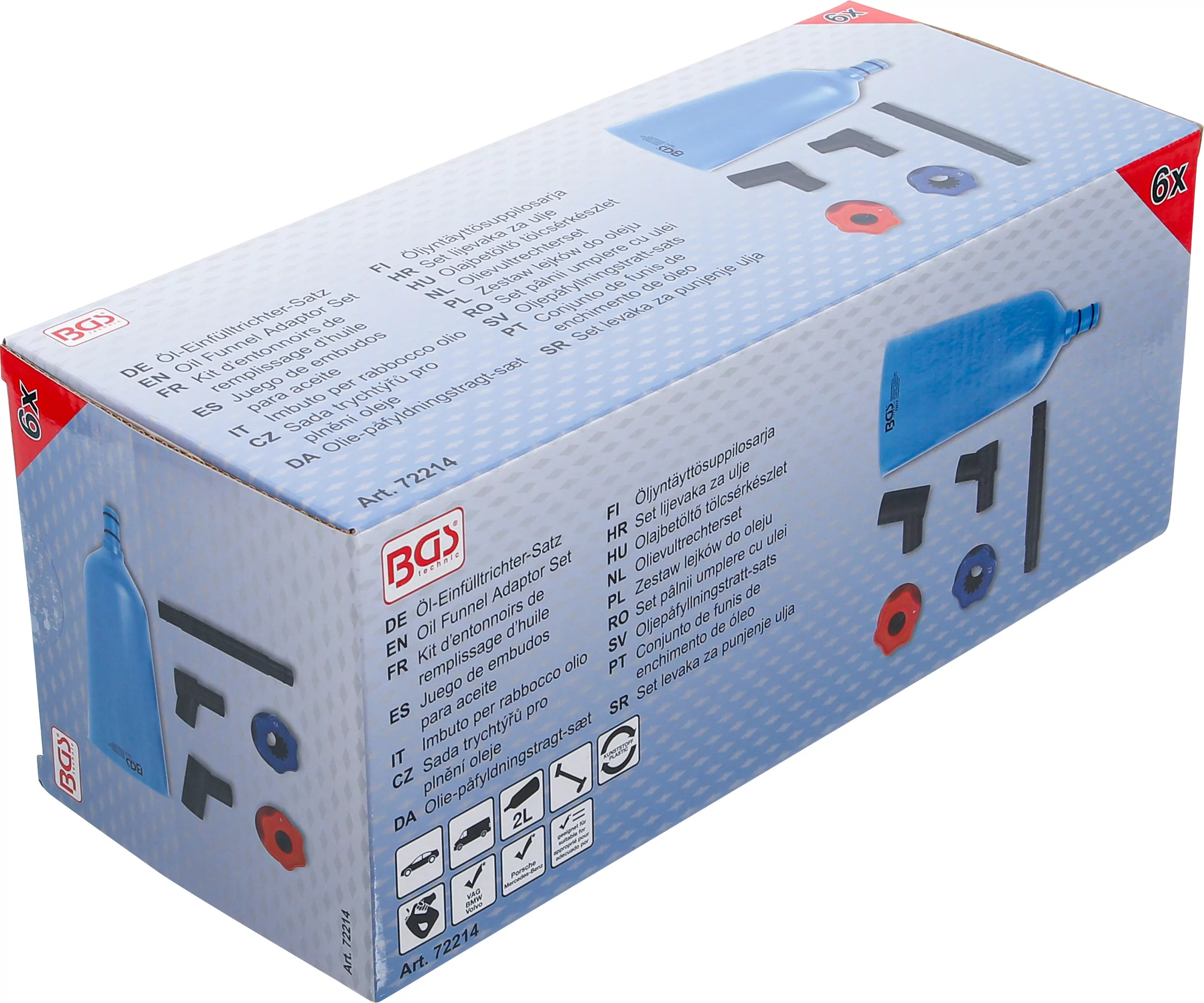 Öl-Einfülltrichter-Satz | Kunststoffausführung | für VAG