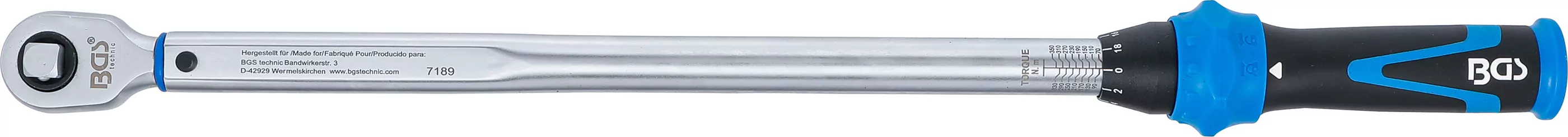 Drehmomentschlüssel | Abtrieb Außenvierkant 12,5 mm (1/2") | 70 - 350 Nm