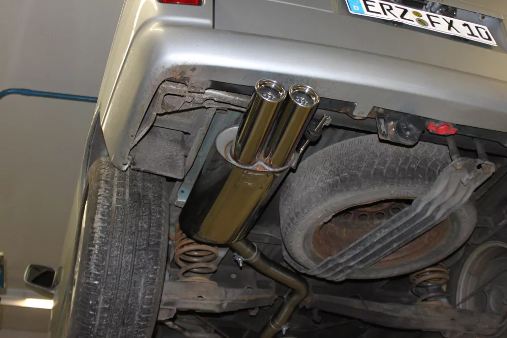 VW T4 - Frontantrieb - Bus/ Transporter/ Multivan/ Caravelle  Endschalldämpfer - 2x80 Typ 13
