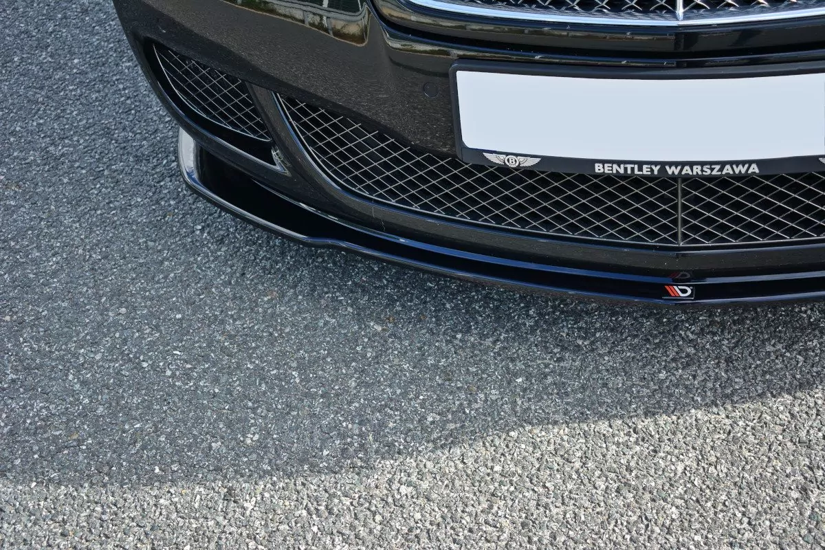Front Ansatz Passend Für V.1 Passend Für BENTLEY CONTINENTAL GT Schwarz Hochglanz Schwarz Hochglanz