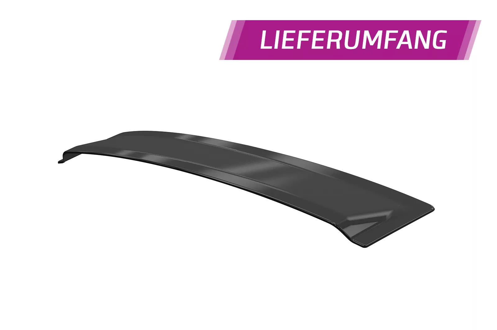 Heckscheibenblende für Audi TT / TTS / TT RS (8J) Coupe HSB090 Schwarz Strukturiert