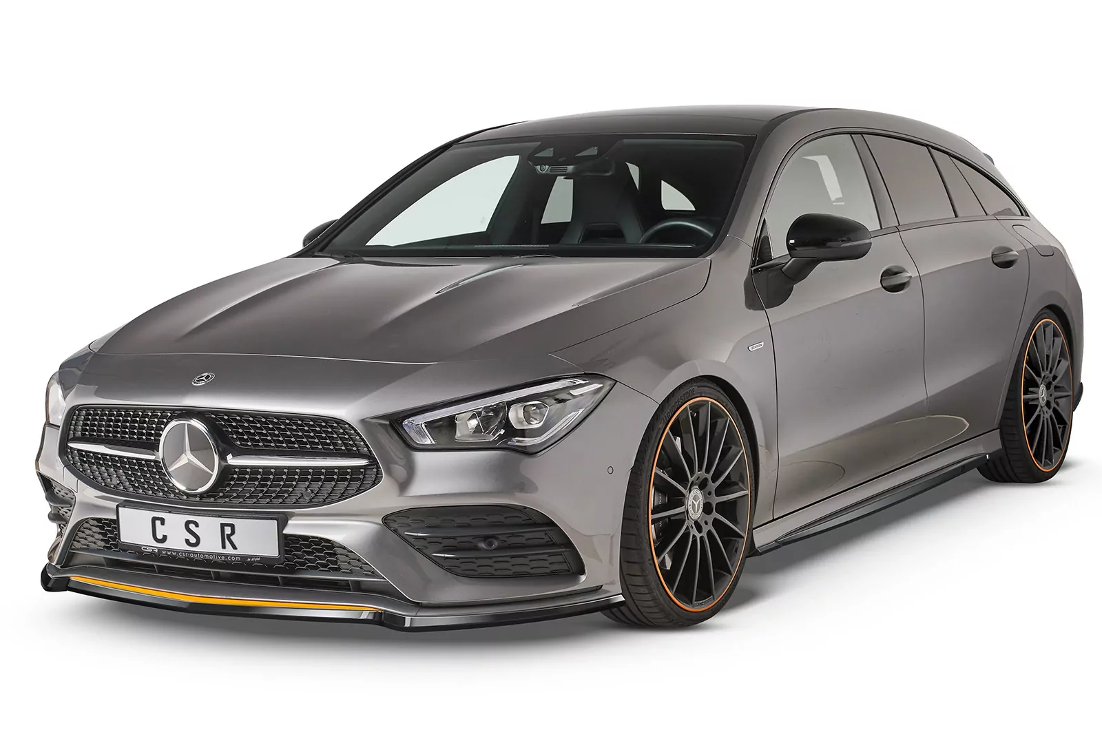 Cup-Spoilerlippe mit ABE für Mercedes Benz CLA C118/X118 AMG-Line CSL456 Strukturiert (schwarz matt)