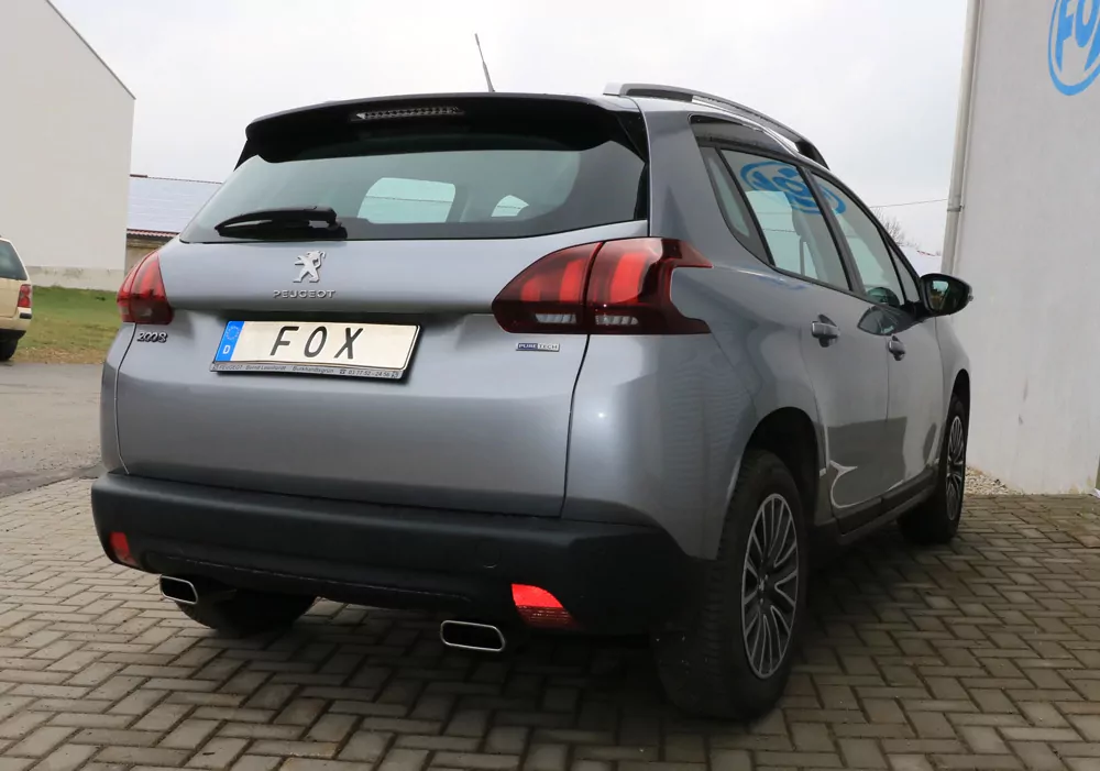 Peugeot 2008  Endschalldämpfer Ausgang rechts/links - 145x65 Typ 59 rechts/links