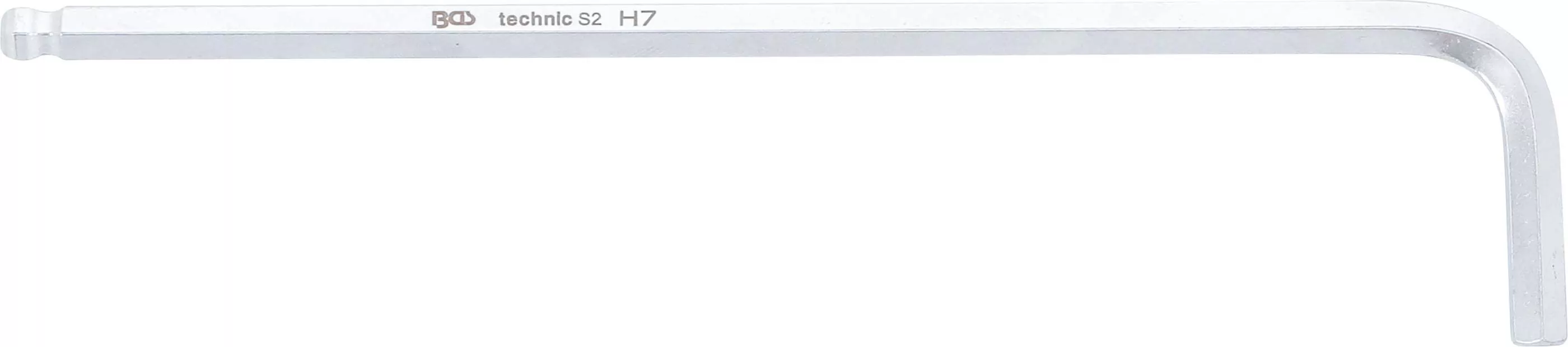 Winkelschlüssel | extra lang | Innensechskant / Innensechskant mit Kugelkopf 7 mm