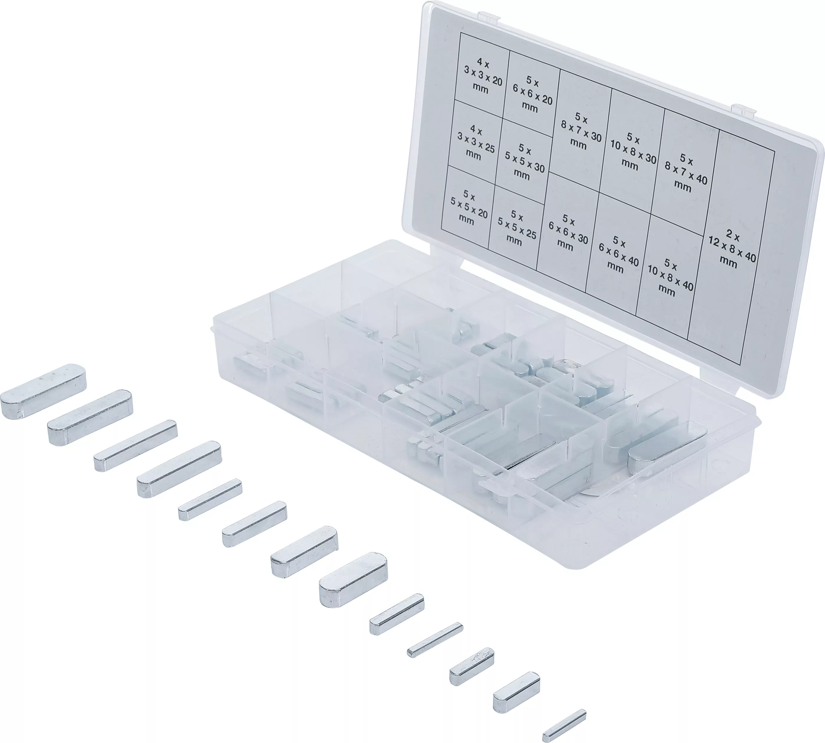 Passfedern-Sortiment | 60-tlg.