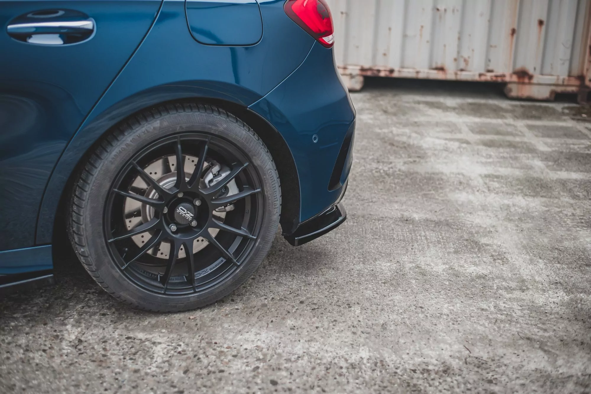 Heck Ansatz Flaps Diffusor Passend Für Diffusor Passend Für Mercedes A35 AMG W177  Schwarz Hochglanz Schwarz Hochglanz