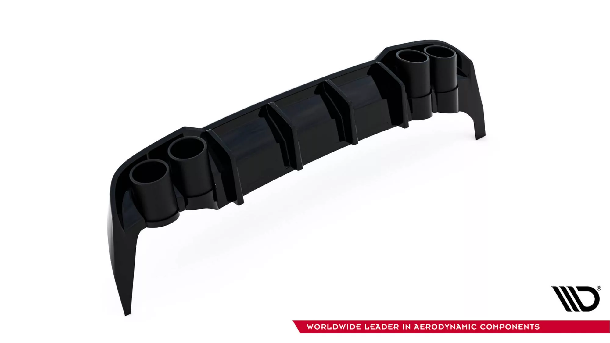 Diffusor Heck Ansatz Für + Endschalldampfer Sportauspuff Attrappe Seat Leon ST FR Mk4