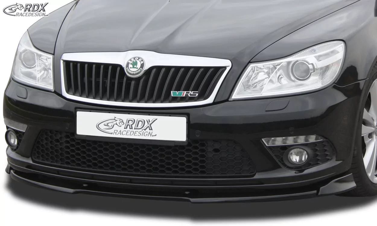 RDX Frontspoiler VARIO-X für SKODA Octavia 2 RS Facelift Typ 1Z 2008+ Frontlippe Front Ansatz Vorne Spoilerlippe