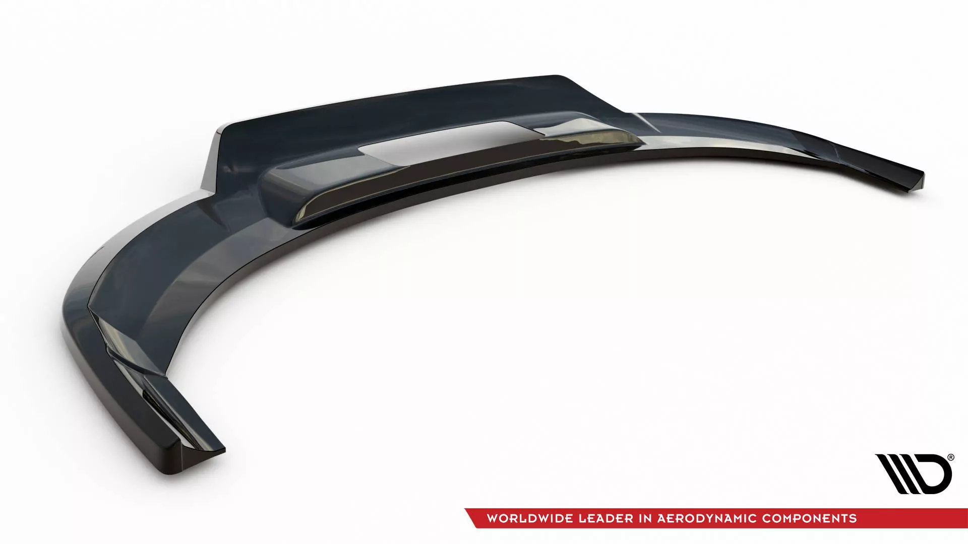 Hinten Splitter (mit Einem Vertikalem Balken) Audi E-tron Schwarz Hochglanz