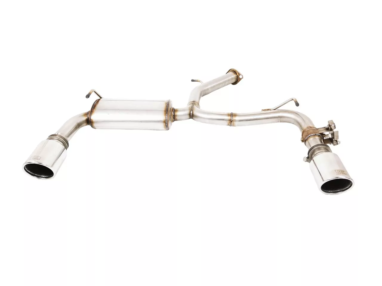 Ulter Sportauspuff für Hyundai i30 III 2016-2022 2 Duplex Endrohre rund Ø90